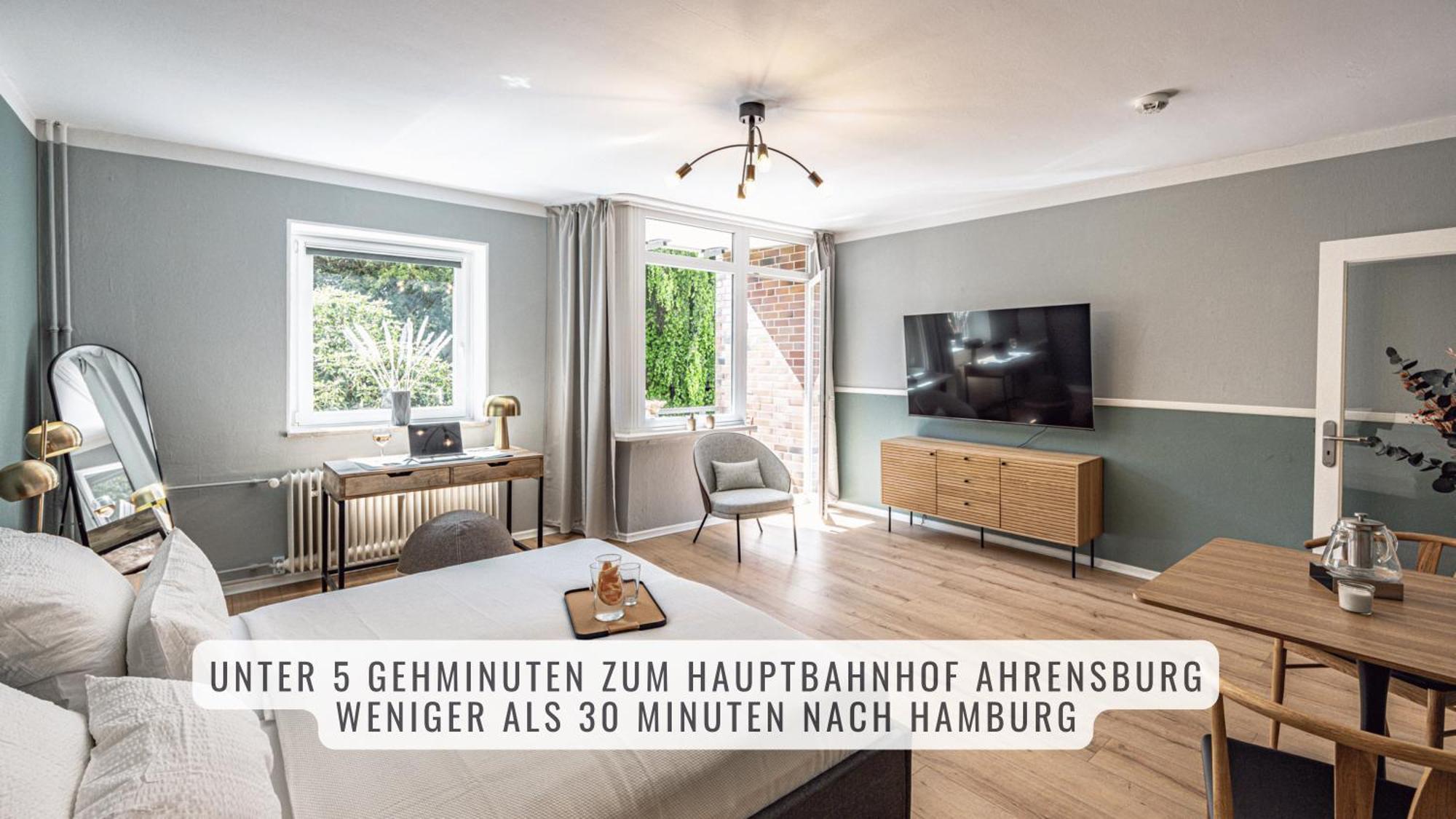 Have-A-Nice-Stay - Nahe Bahnhof Ahrensburg - 20 Minuten Nach Hamburg - Trotzdem Ruhig Gelegen - 6 Minuten Zu Fuss Ins Zentrum Ahrensburg - Modern Eingerichtet المظهر الخارجي الصورة